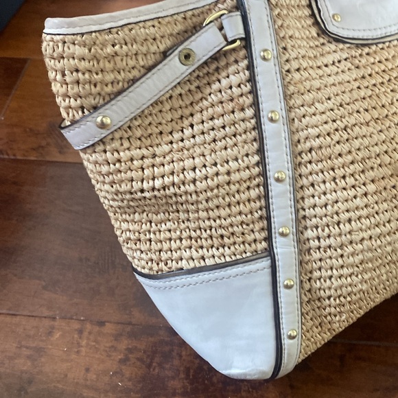 Coach Natalie Straw Satchel - Picture 10 of 16